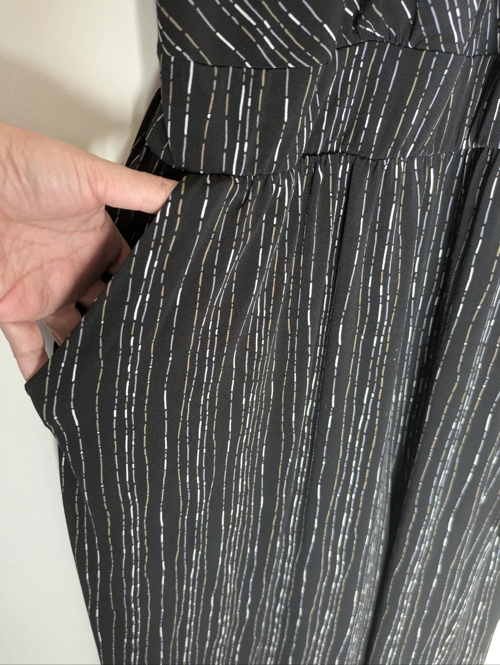 Kayleigh Sleeveless Black Striped Jumpsuit - Picture 6 of 9